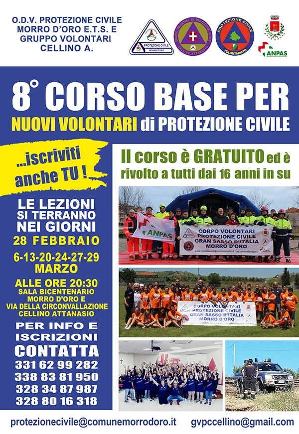 8 Corso Base Nuovi Volontari Protezione Civile